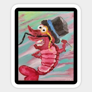 Classy Crustacean Sticker